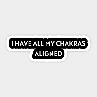 funny spiritual chakras Sticker